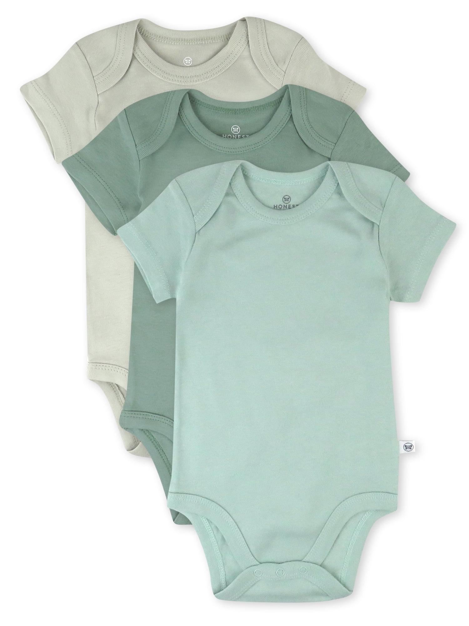 Honest Baby Clothing Organic Cotton Boy/Girl Short Sleeve Bodysuits