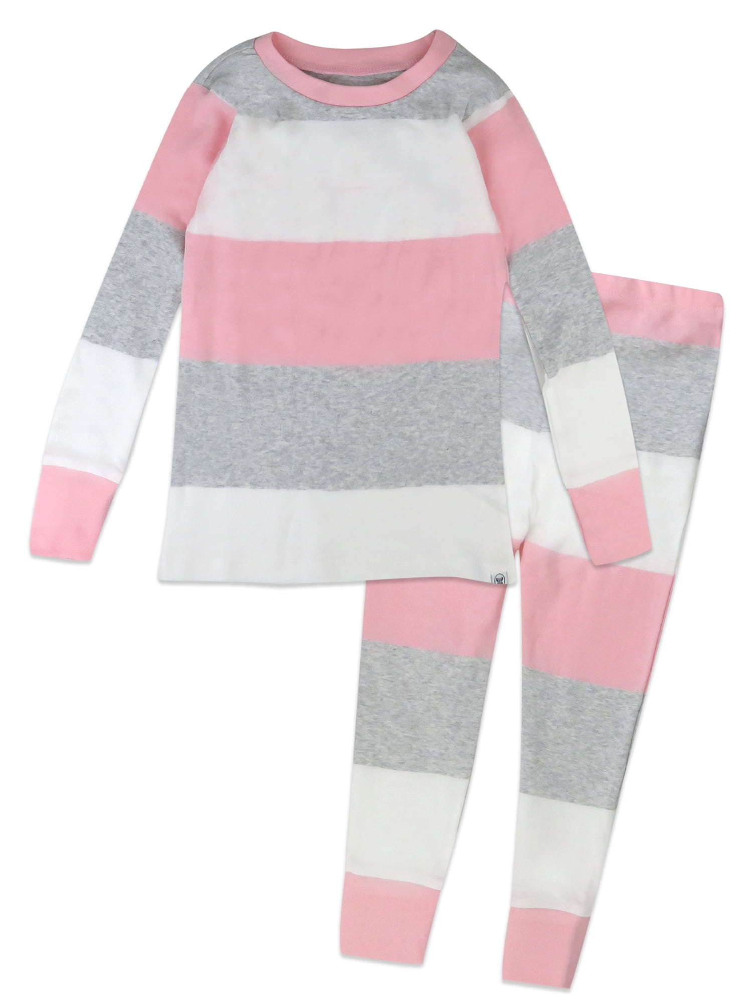 Honest Baby Clothing Organic Cotton Boy or Girl 2-Piece Long Sleeve Pajama Set, 12 Months to 7 Years