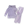 thumbnail image 1 of Honest Baby Clothing Organic Cotton Boy or Girl Long Sleeve 2 Piece Velour Hoodie and Sweatpant Set, Newborn to 24 Months, 1 of 5