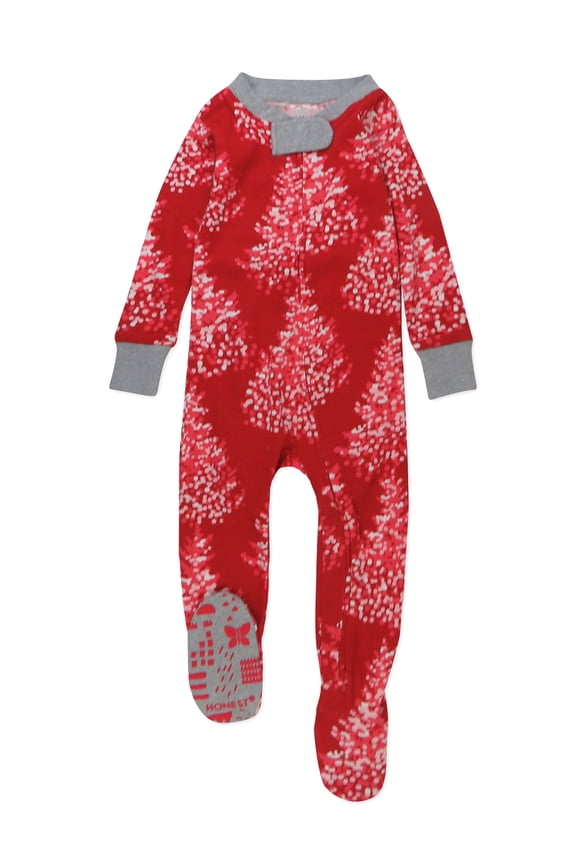 Organic Cotton Boy or Girl Long Sleeve Christmas Sleep N Play, Newborn to 9 Months