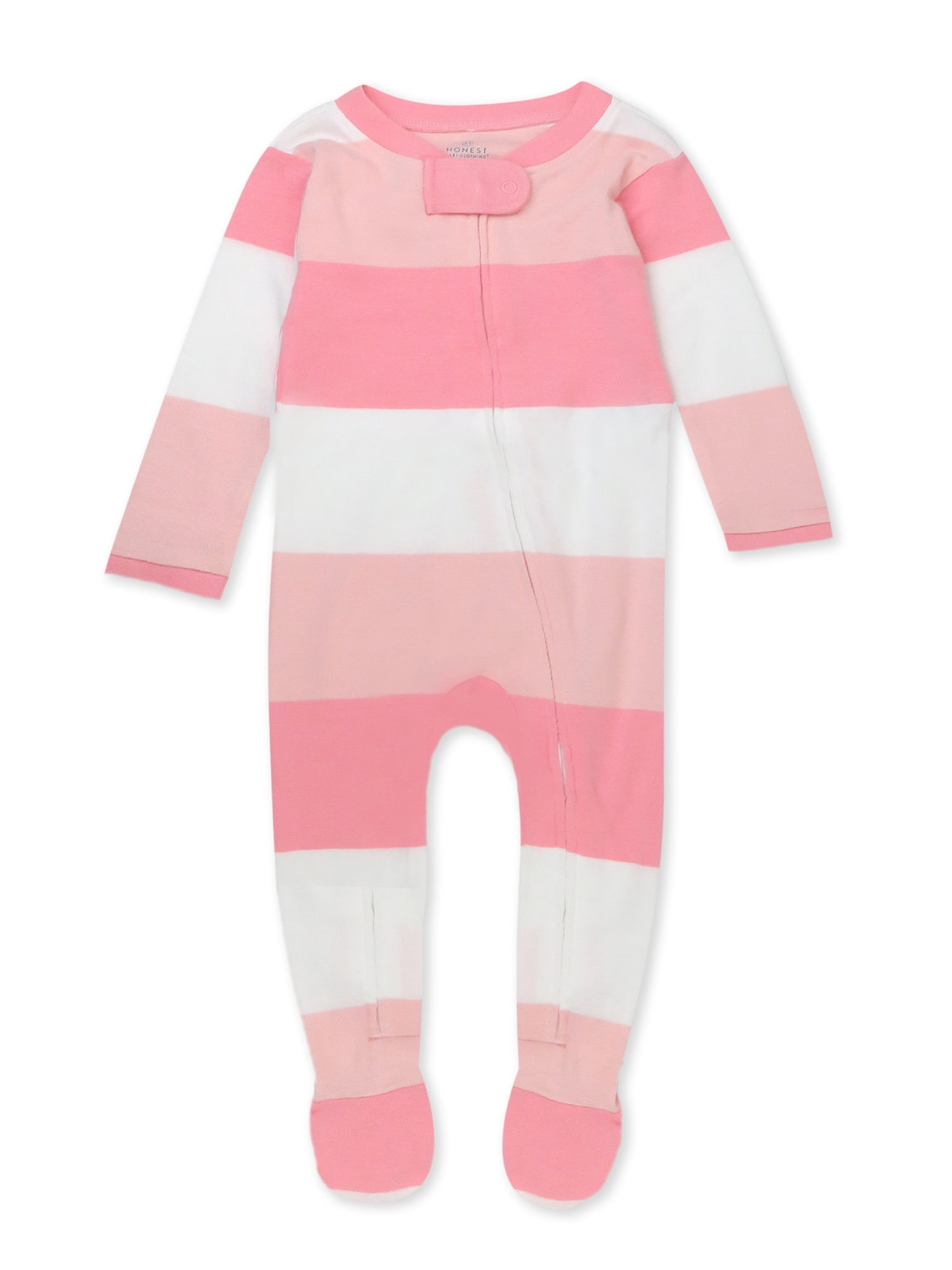 Honest Baby Clothing Organic Cotton Boy or Girl Long Sleeve Sleep N Play, Newborn to 9 Months