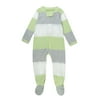 Actual Color: Jumbo Stripe Sage, Clothing Size: 3-6 Months