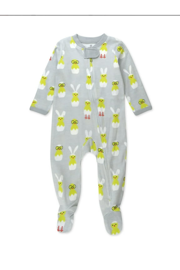 Organic Cotton Easter Baby Boy/Girl Sleep N Play, Sizes Newborn-9 Months
