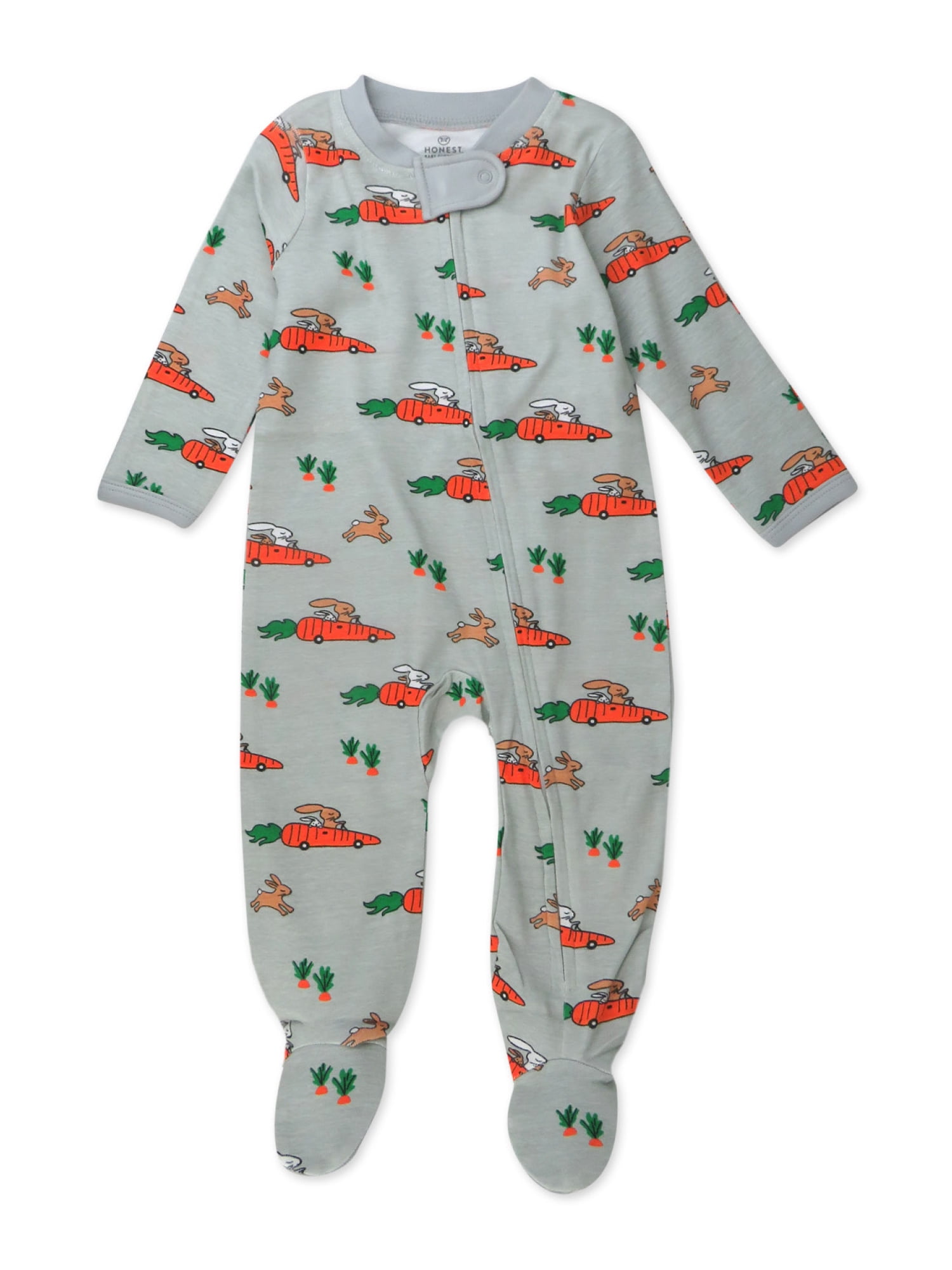 Honest Baby Clothing Organic Cotton Easter Baby Boy/Girl Sleep N Play, Sizes Newborn-9 Months
