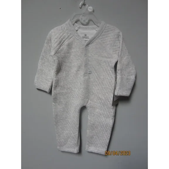 Honest Baby Clothing Unisex Light Gray Matelasses Coverall Size Preemie