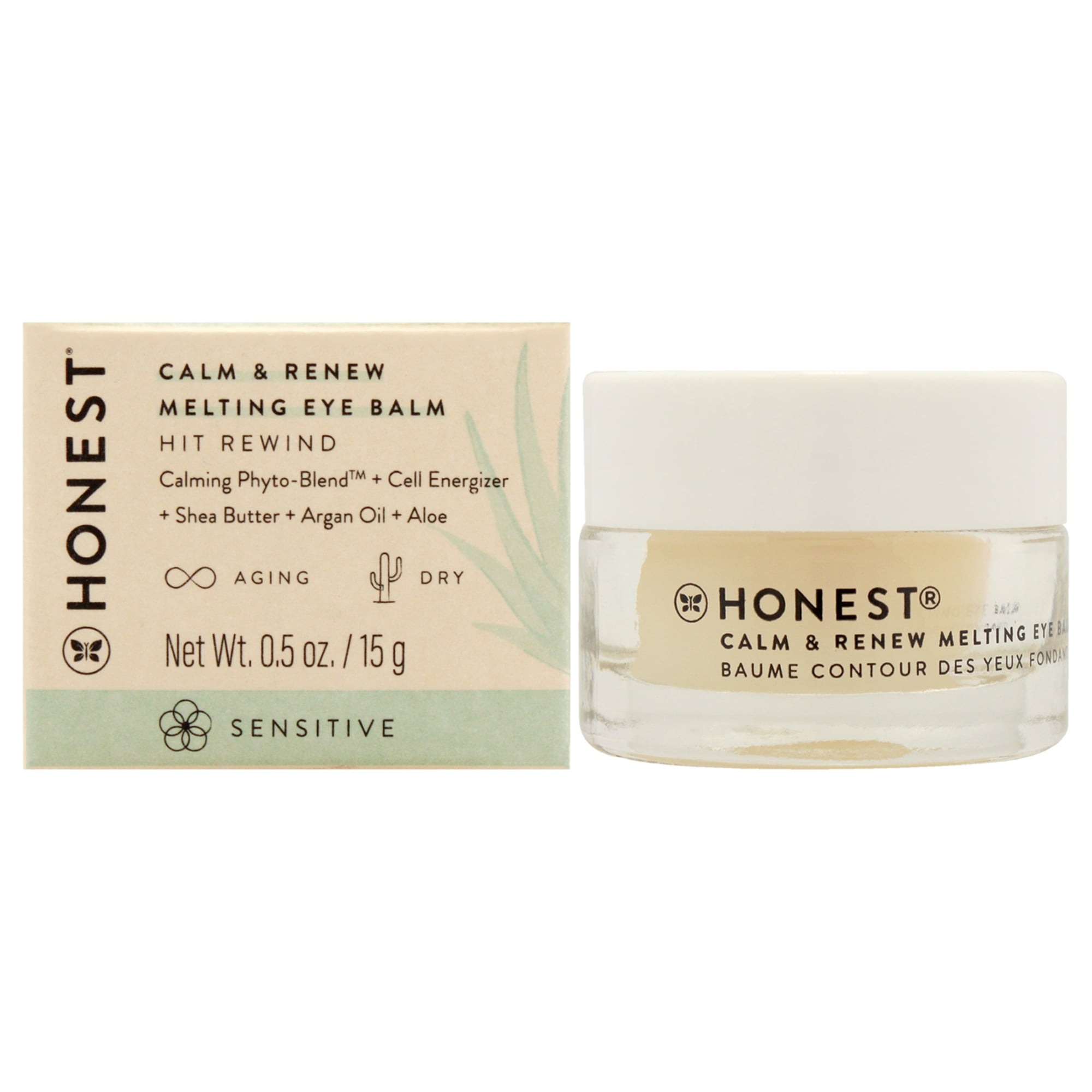 Honest Calm And Renew Melting Eye Balm , 0.5 oz Balm