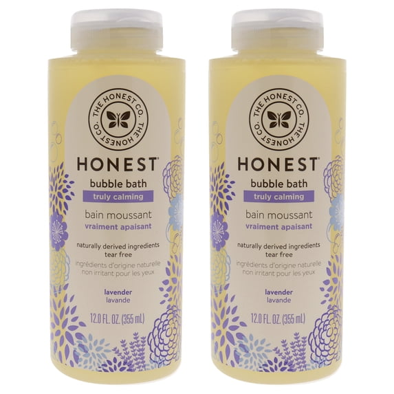 Honest Bubble Bath Truly Calming - Lavender - Pack of 2, 12 oz
