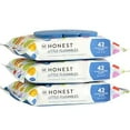 thumbnail image 1 of The Honest Company Plant-Based Toddler Flushable Wipes | Designed for Potty Training | 99% Water, Hypoallergenic, EWG Verified, Safe to Flush | Fragrance Free, 126 Count, 1 of 4