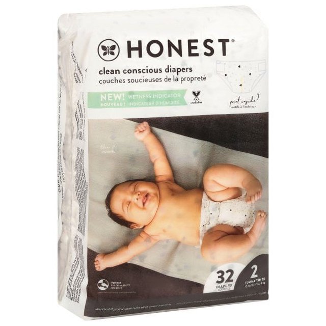 THE HONEST COMPANY DIAPERS Young at Heart SIZE 2