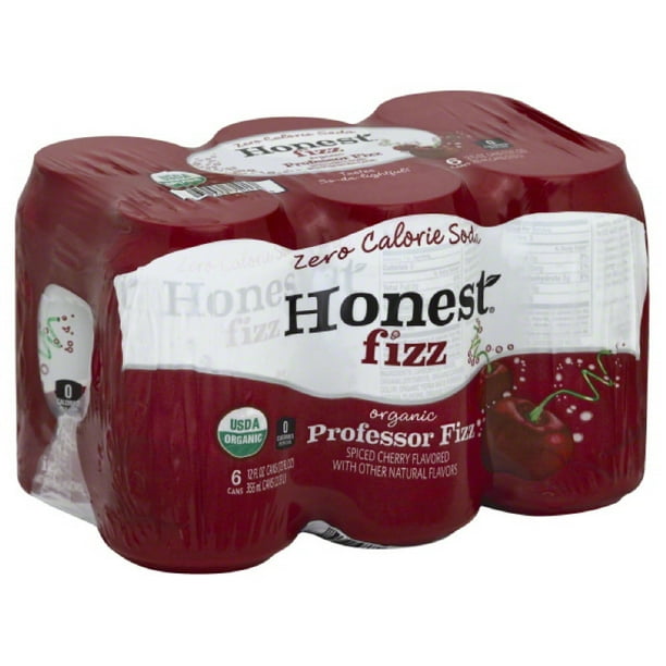 Honest Fizz Zero Calorie Organic Professor Fizz Soda, 12 Fl. Oz., 6