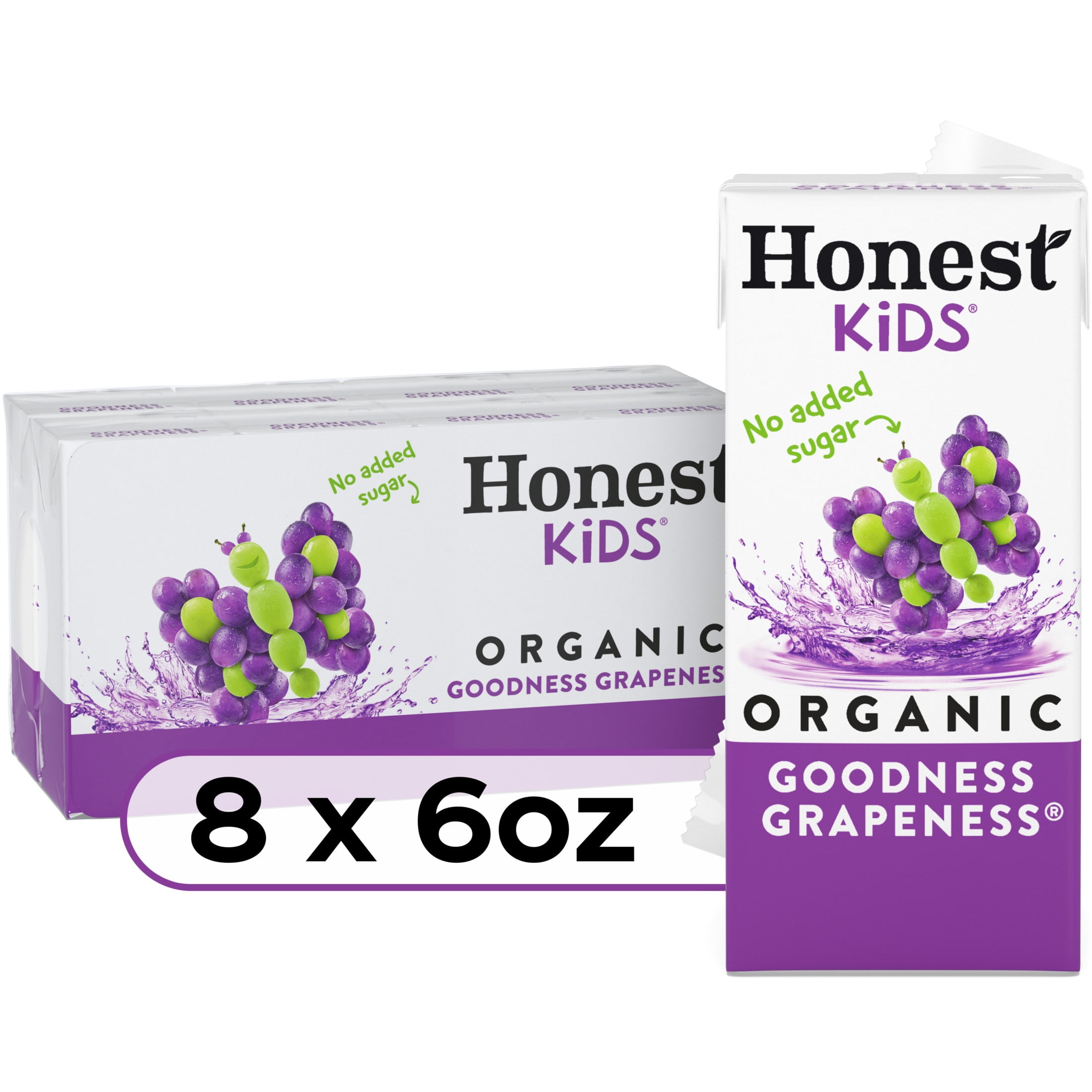 Honest Kids Organic Goodness Grapeness Juice Drink Boxes 8-pack, 6 oz. each
