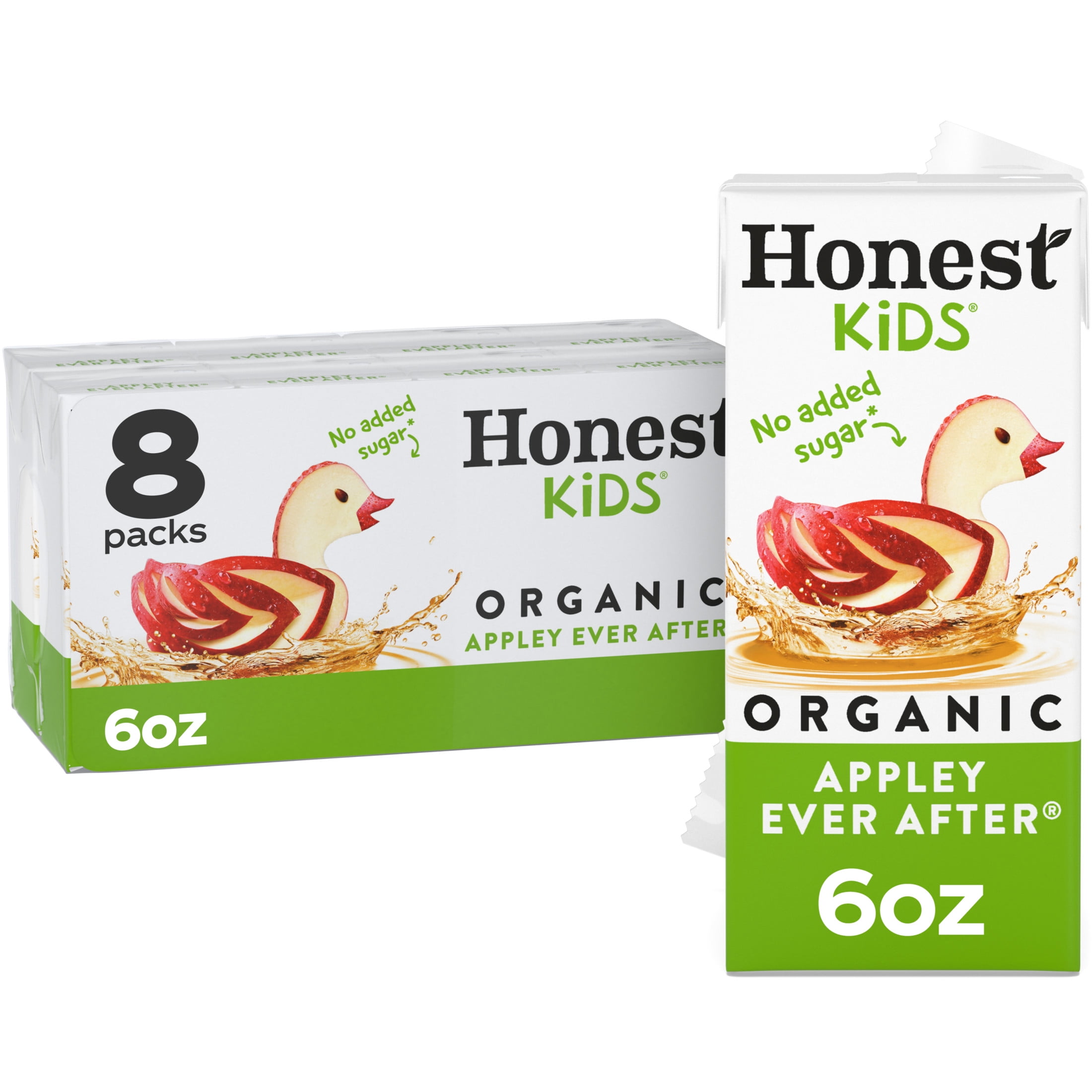 Honest Kids Organic Appley Ever After Fruit Juice, 6 fl oz, 8 Juice Boxes