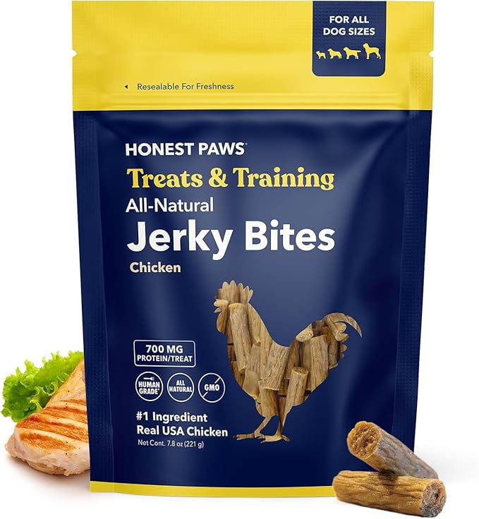 Honest Paws Dog Jerky Treats - All-Natural Jerky Dog Treats for ...