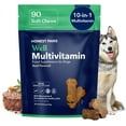thumbnail image 1 of Honest Paws Dog Multivitamin for Joints, Digestion, Immune Support, Vitamins, Glucosamine Soft Chews, Beef Flavor, 9.5oz (90 Pack), 1 of 10