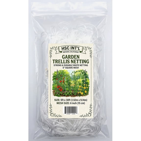 Honest Seed 5 FT x 30 FT Garden Plant Trellis Netting