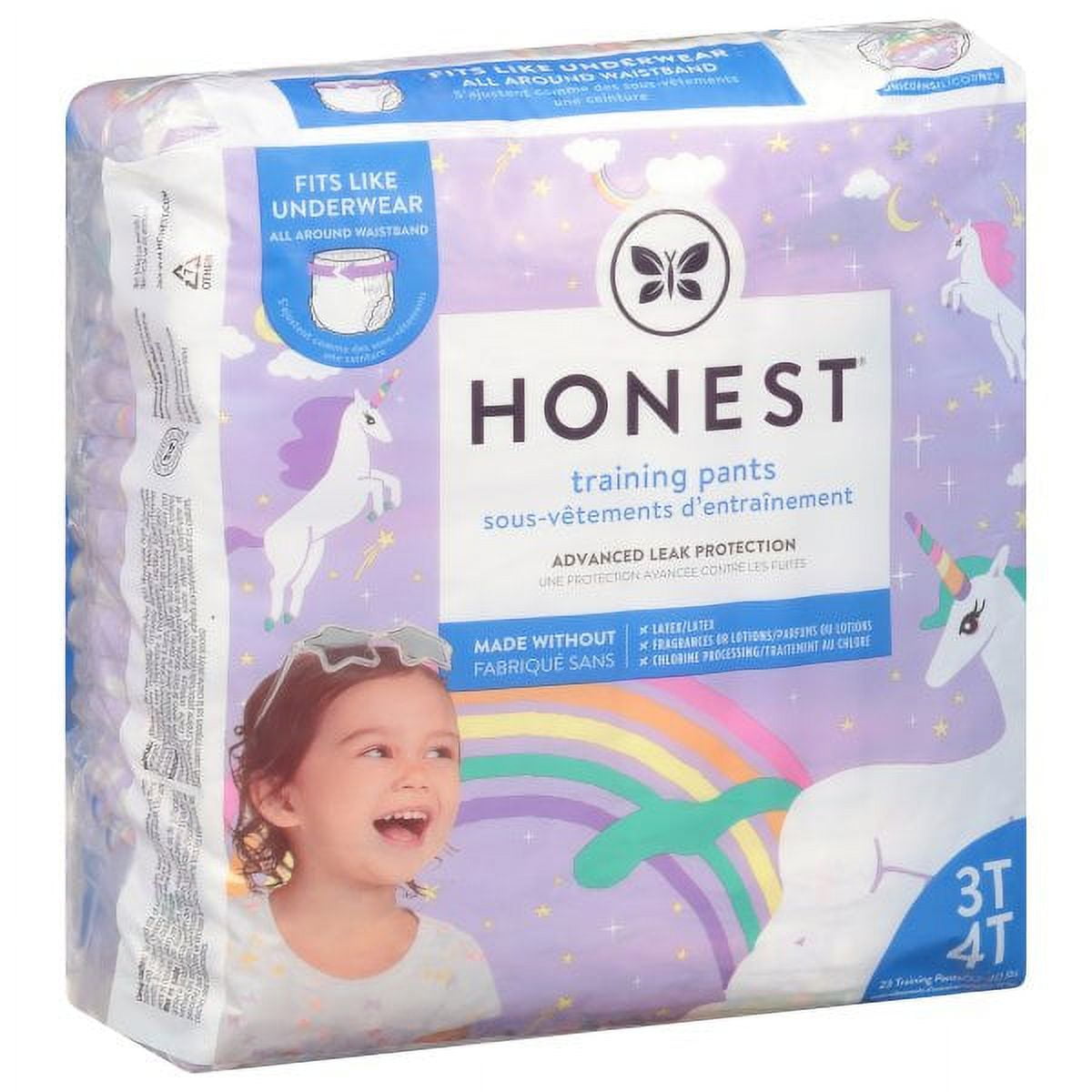 Honest Training Pants, Unicorns, 3T-4T, 23 Count