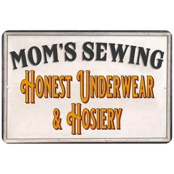 Honest Underwear Vintage Look Chic Distressed 8 x 12 Matte Finish Metal 108120020080