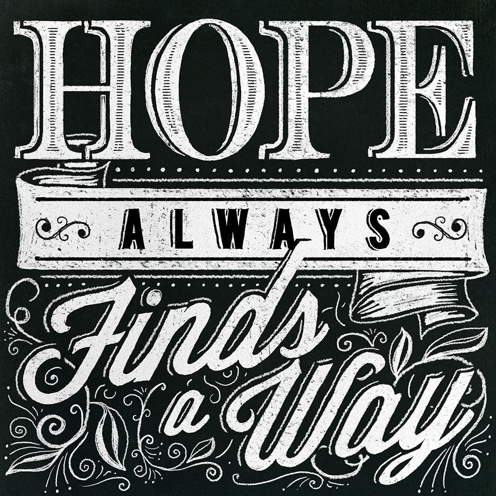 Honest Words Hope Poster Print Cory Steffen (24 x 24)