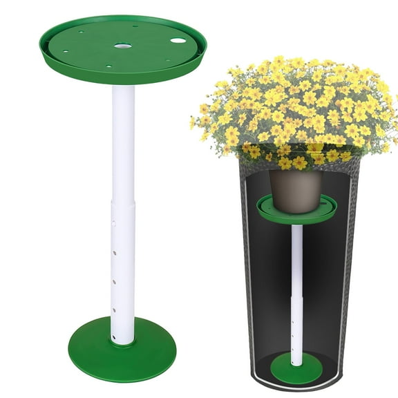 HonestMatter Adjustable Plant Riser for Inside Pots Planter Filler Pot Risers for Planters Planter Inserts for Large Pots Green