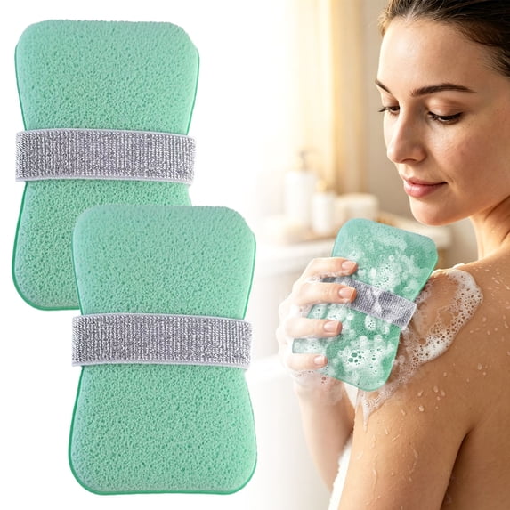 HonestMatter Bar Soap Holder, Soap Saver Bag, Soap Travel Case 2 Pack, Mesh Pouch for Shower Body Scrub, Hanging Loop, Quick Dry, Green