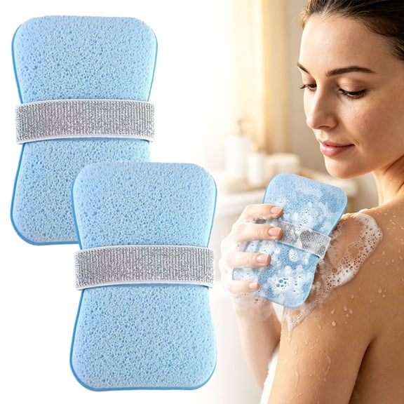 HonestMatter Bar Soap Holder, Soap Saver Bag, Soap Travel Case 2 Pack, Mesh Pouch for Shower Body Scrub, Hanging Loop, Quick Dry, Light Blue
