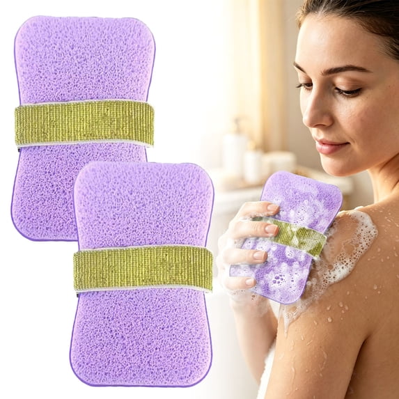 HonestMatter Bar Soap Holder, Soap Saver Bag, Soap Travel Case 2 Pack, Mesh Pouch for Shower Body Scrub, Hanging Loop, Quick Dry, Purple