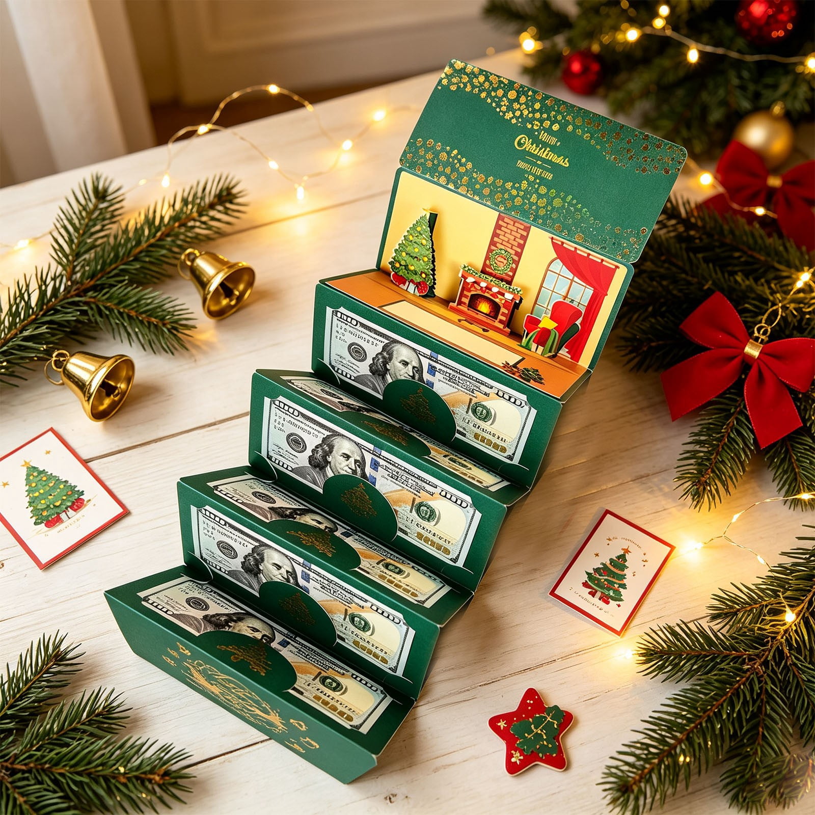 HonestMatter Christmas Money Holder, Christmas Gift Card Book and Gift ...
