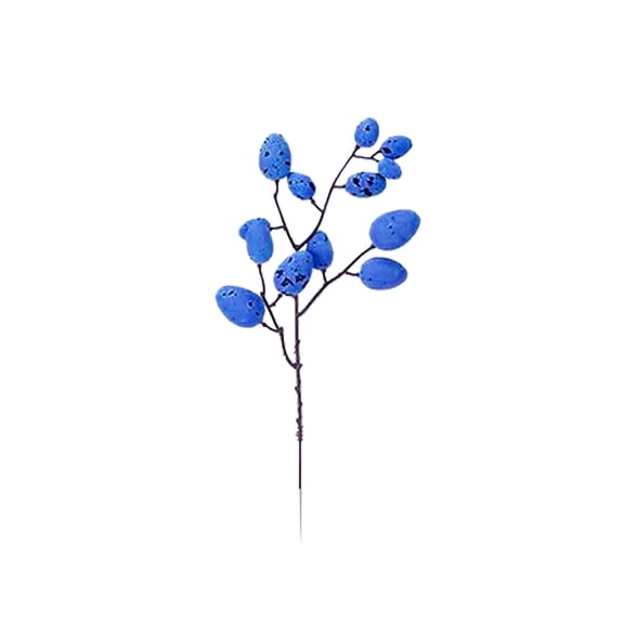 HonestMatter Colorful Easter Egg Branches Foam Picks for Spring Home Decor Easter Table Centerpiece Vase Display 13 Inch Purple