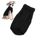 thumbnail image 1 of HonestMatter Dog Sweater, Dog Clothes for Small Dogs, Pet Clothing with Soft Cotton, Warm Winter Coat for Medium Dogs, Easy On Off Sleeveless Design, Black, Size XL, 1 of 7