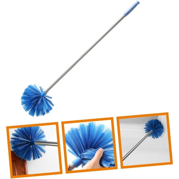 HonestMatter Duster with Extension Pole, Ceiling Fan Cleaner Duster, Cobweb Duster with Extension Pole, Long Reach Cleaning Tool, Stainless Steel 19.7 Inch