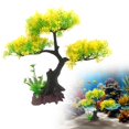 thumbnail image 1 of HonestMatter Fish Tank Decor, Realistic Artificial Cherry Blossom Tree, Aquarium Ornament Plastic Plant for Betta Cichlid, 1 Piece Underwater Hideaway, 1 of 7