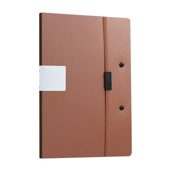 HonestMatter Foldable Clipboard Folder, Multifunctional File Clip, Portable Writing Surface, Compact Storage Design, Office and Work, Mocha Mousse