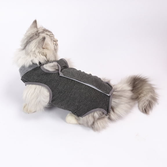 HonestMatter Full Cover Recovery Onesie for Pets - Snuggly Vest After Operation for Dogs Cats, Alternative to Cone for Abdominal Weaning and Healing