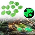 thumbnail image 1 of HonestMatter Glow in The Dark Stones, 10 Count Colorful Luminous Pebbles for Garden and Aquarium, Glowing Rocks for Walkways and Landscaping, 0.8 Inch, Light Green, 1 of 7
