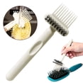 thumbnail image 1 of HonestMatter Hairbrush Cleaner Tool, 2 in 1 Brush Cleaner with Comb Rake, Portable Hair Brush Cleaner for Removing Loose Hair and Oil, Black, 1 of 7