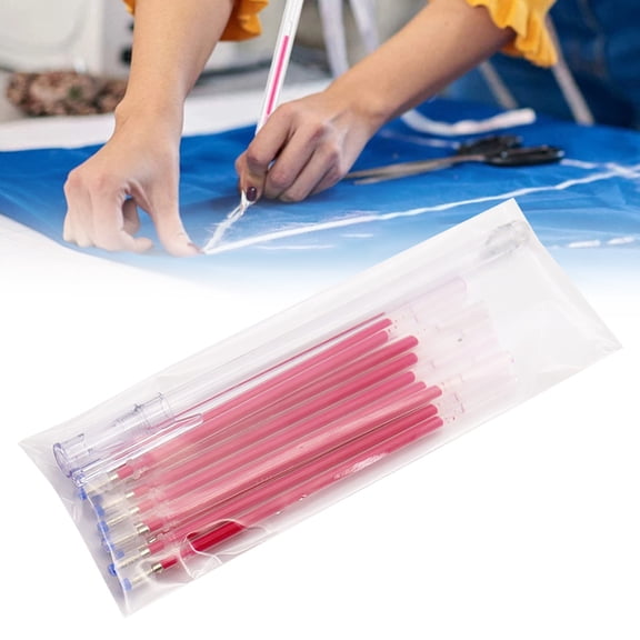 HonestMatter Heat Erasable Fabric Marking Pens, Sewing Markers for Fabric, Quilting Pens for Drawing Lines, Smooth Thermal Erasable Ink for Tailors, Rose Red
