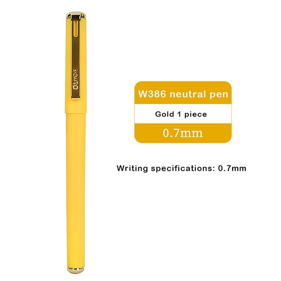 HonestMatter Journaling Ink Pens, Fine Point Office Pens, Professional Signing Pens, Robust Body with Smooth German Ink, 12 Count Yellow Color