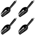 thumbnail image 1 of HonestMatter Mini Ice Scoop, Stainless Steel Scoops for Candy/Flour/Sugar, Small Metal Scoops for Party/Canisters Jars/Kitchen Bar/Ice Maker, Rust Proof & Dishwasher Safe（2.7in, Black, 4PCS）, 1 of 9