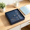 thumbnail image 1 of HonestMatter Notebooks for Work, A5 Handmade Journal Set with Pen and Gift Bag, Trendy Bullet Journal for Business and Diary Writing, Dark Blue, 1 Set, 1 of 6