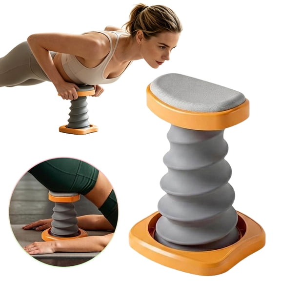 HonestMatter Push Up Bars, Push Up Handles with Stand, Home Gym Equipment Push Up Board for Strength Training, Orange