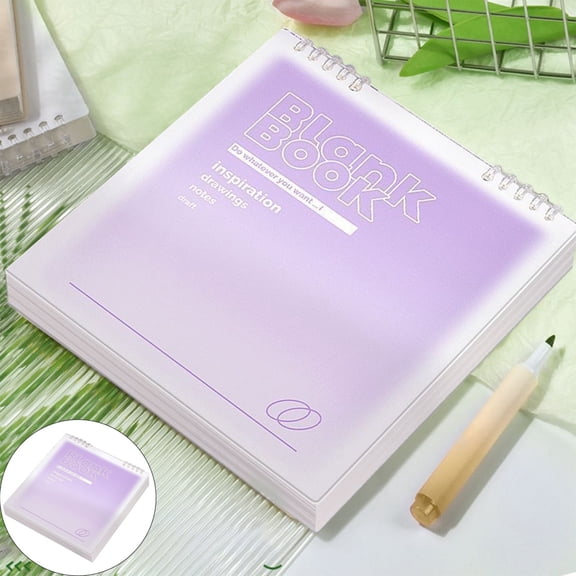 HonestMatter Refillable Binder Journal, Hardcover Spiral Notepad, Detachable Page Planner, Modern Design, Efficient Meeting Records, 120 Pages, Purple