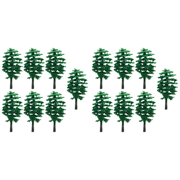 HonestMatter Scale Train Layout Decor Fairy Garden Accessories Forest Landscape Scenery for Diorama Display Professional Scenery 2.76in 20pc