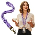 thumbnail image 1 of HonestMatter Scrunchie Lanyard, Phone Lanyard with Metal Clasp, Stretchy Soft Neck Wrist Strap for ID Badge Keys Cell Phone, 1 of 5