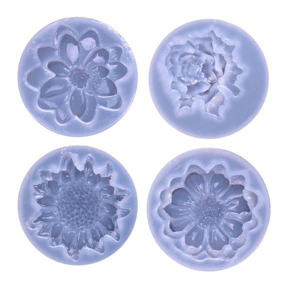 HonestMatter Silicone Mold for DIY Flowers, Flexible Reusable Casting Form for Resin Rose Sunflower Bouquet, Home Desktop Decoration and Craft Making, A