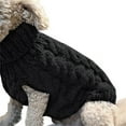 thumbnail image 1 of HonestMatter Small Dog Sweater Dog Clothes for Small Dogs Winter Pet Vest Warm Breathable Cotton Outfit Autumn Winter Black Size XL 1 Pack, 1 of 9