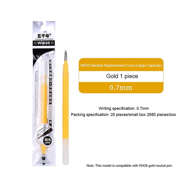 HonestMatter Smooth Writing Gel Refills, Bulk Ink Pen Refills, Premium Gel Ink Supply, Precise 0.03 Inch and 0.04 Inch Tips, Reliability, 20 Count