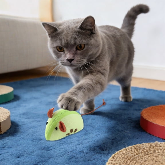 HonestMatter Soft Plush Interactive Toy for Cats - Bell Structure Imitates Prey Movement to Enhance Play Interest, Safe and Non-Irritating for Solo Entertainment