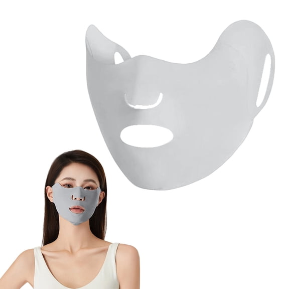 HonestMatter Sun Protection Mask, UV Face Shield for Women, Breathable Washable Face Mask for Cycling Running Driving, 99% UV Block, Grey