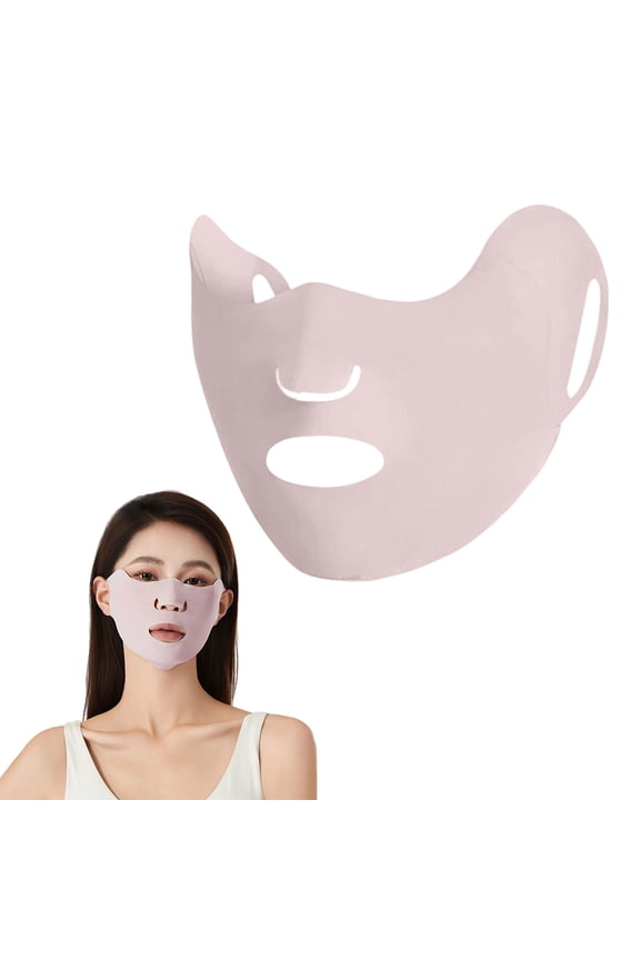 Sun Protection Mask, UV Face Shield for Women, Breathable Washable Face Mask for Cycling Running Driving, 99% UV Block, Pink