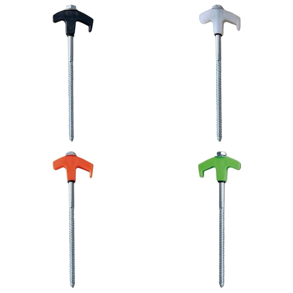 HonestMatter Tent Stakes, Screw In Ground Anchors for Outdoor, Camping Stakes Heavy Duty with Threaded Design for Tents and Tarps, 1 Pack